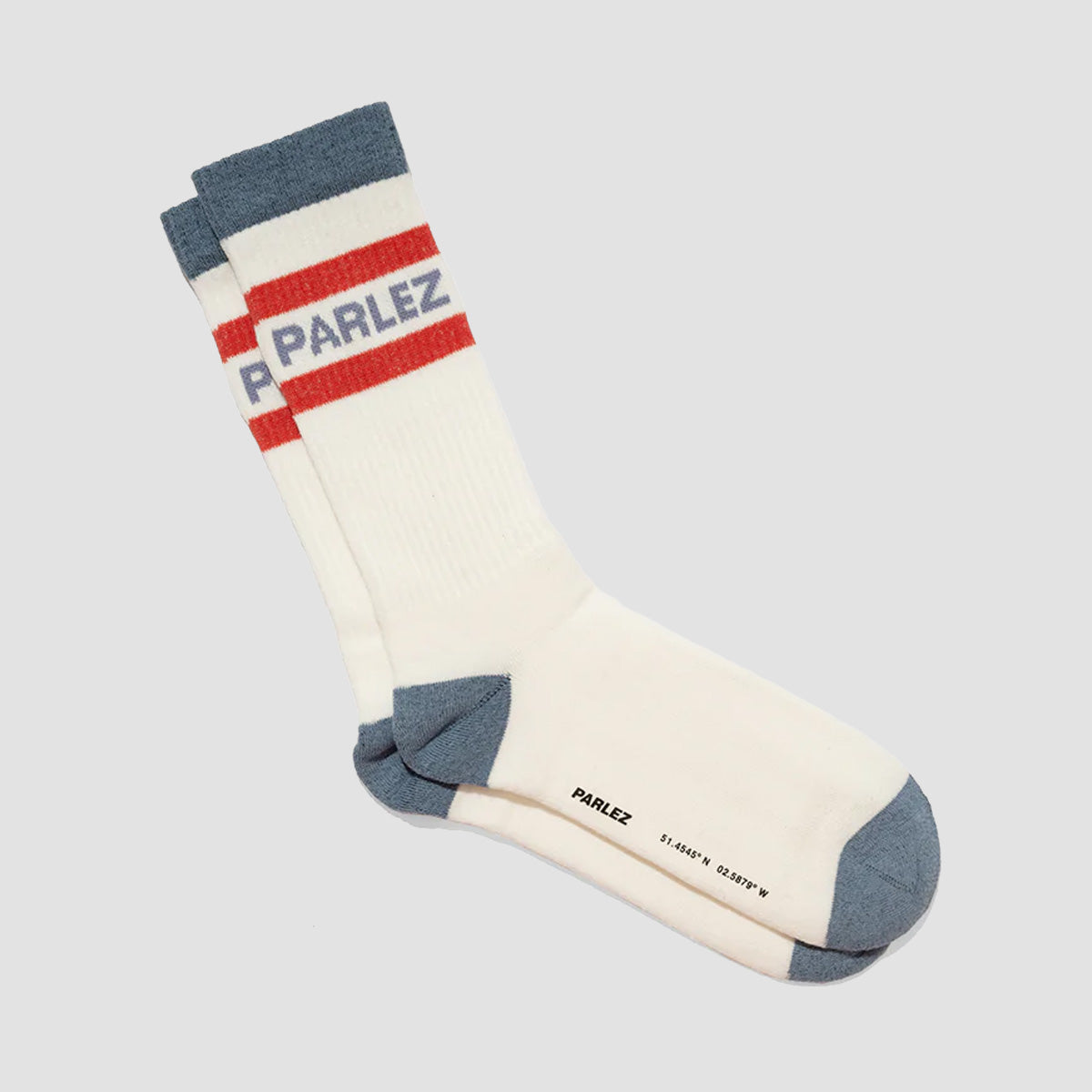 Parlez Strive Socks White/China Blue