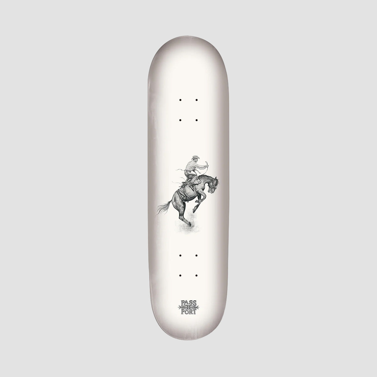 PASS-PORT Horses By Jesse Olsen Horse Breaker Skateboard Deck - 8"