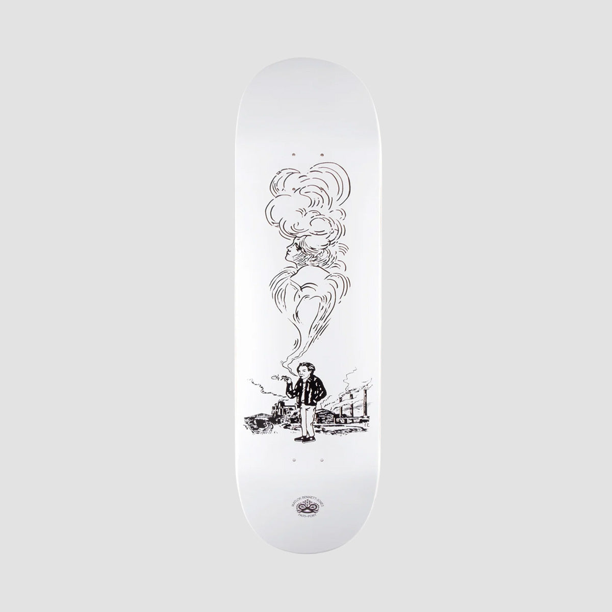 PASS-PORT Pro Series Smoke Skateboard Deck - 8.25"
