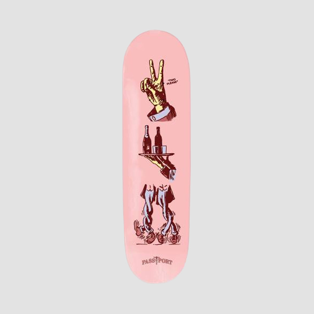 PASS-PORT Spin Me Round Two Please Skateboard Deck - 8.38"