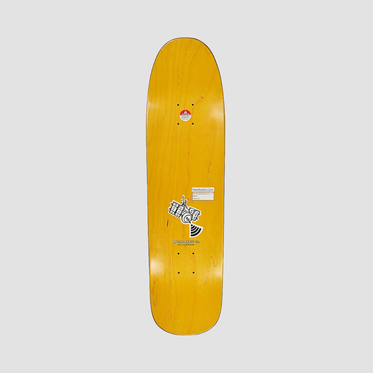 Polar Aaron Herrington Planet Herrington 1991 Jr Skateboard Deck Various Stains - 8.65"
