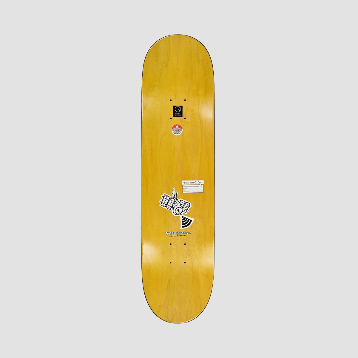 Polar Aaron Herrington Planet Herrington WW Skateboard Deck Various Stains - 8.25"