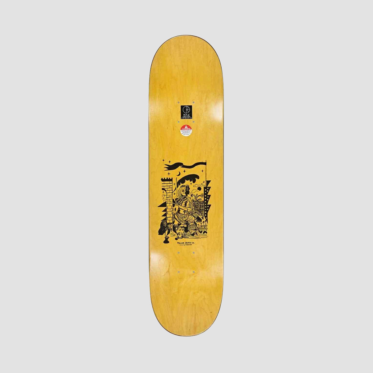 Polar Aaron Herrington Pot Demons Skateboard Deck White - 8.25"