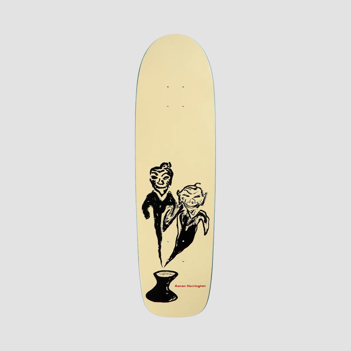 Polar Aaron Herrington Pot Demons Surf Jr Skateboard Deck Yellow - 8.75"