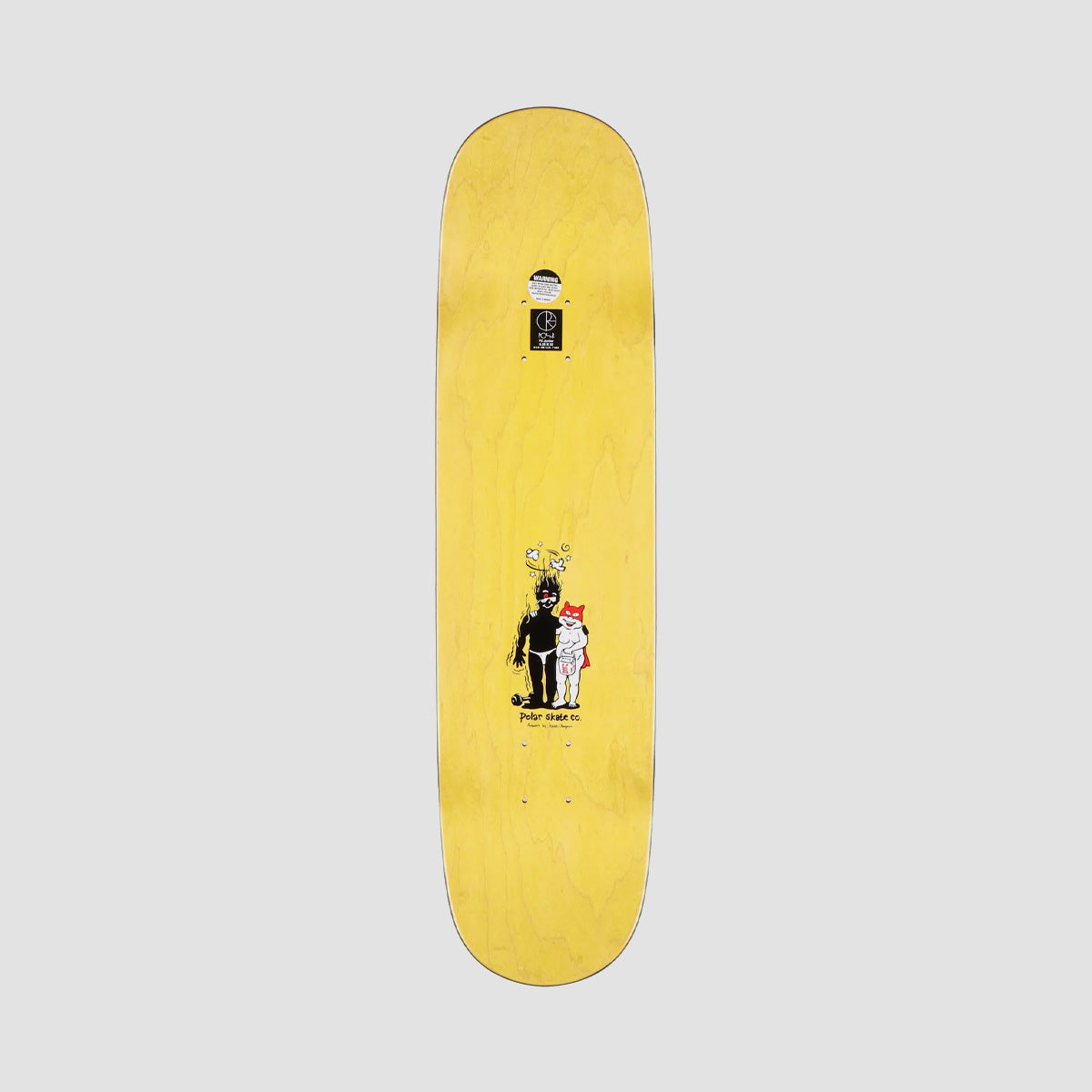 Polar Aaron Herrington Pumping Iron P2 Jr Skateboard Deck Various Stains - 8.25"