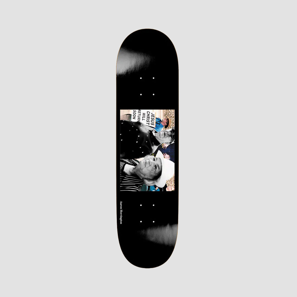 Polar Aaron Herrington Return Soon Skateboard Deck Black - 8.625"
