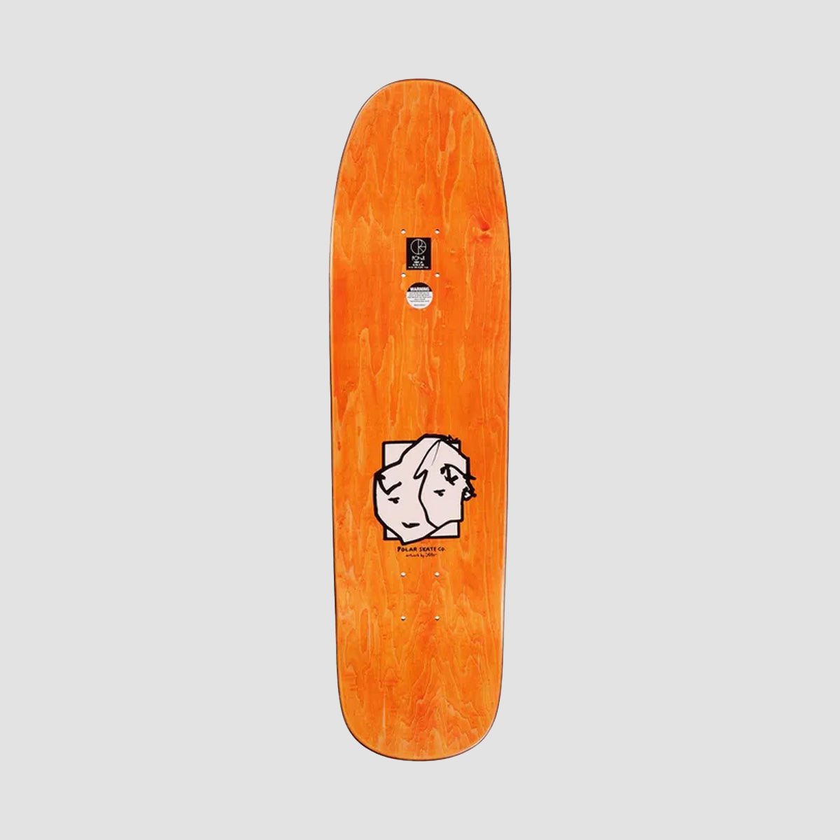 Polar Aaron Herrington Twisted 1991 Jr Skateboard Deck - 8.65"