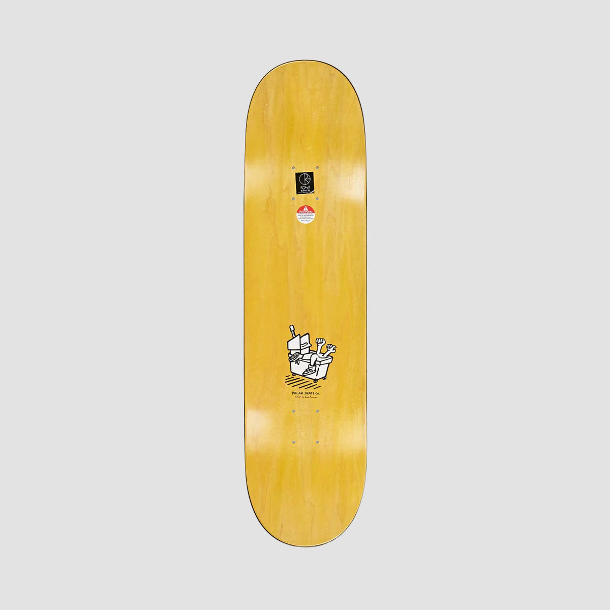 Polar Dane Brady Mopping Skateboard Deck Green - 8"