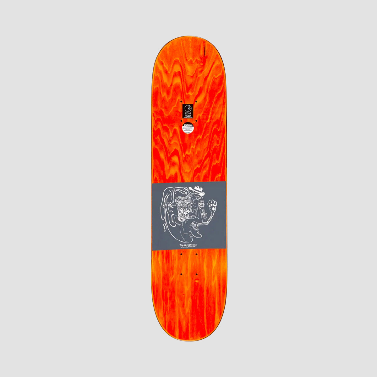 Polar Dane Brady Time Travelers Skateboard Deck Brown - 8.25"
