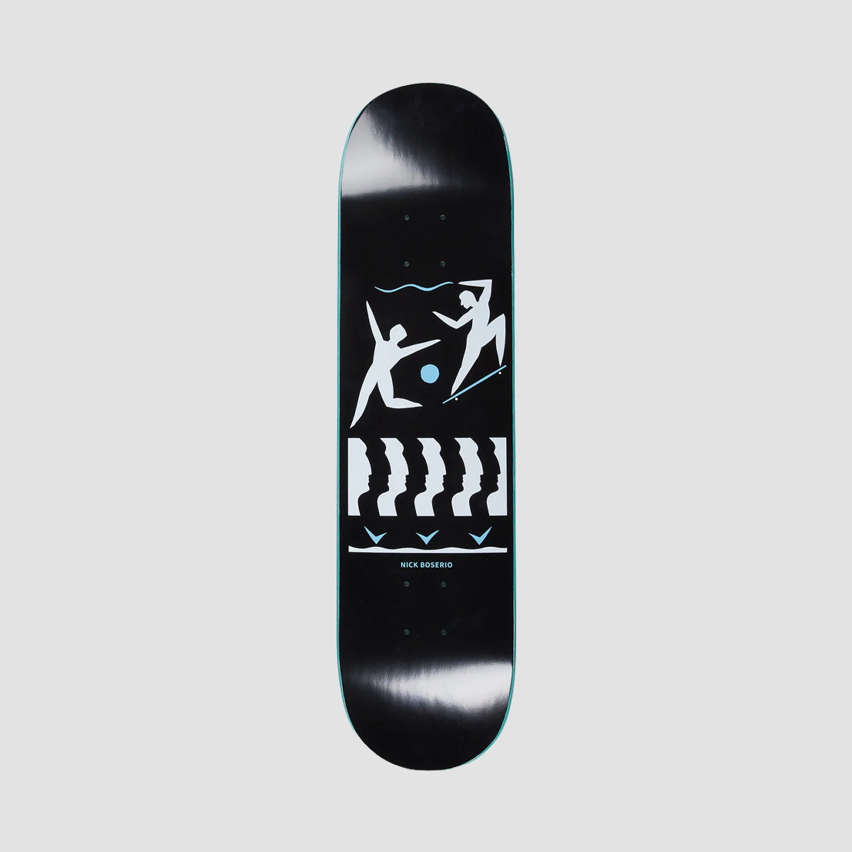 Polar Nick Boserio Cut Out Skateboard Deck Black - 8.25"