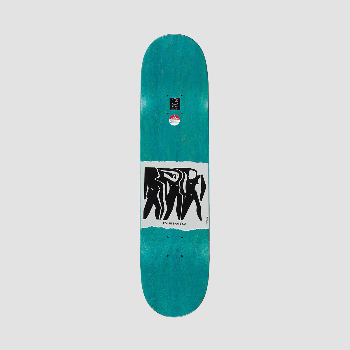 Polar Nick Boserio Cut Out Skateboard Deck Black - 8.25"