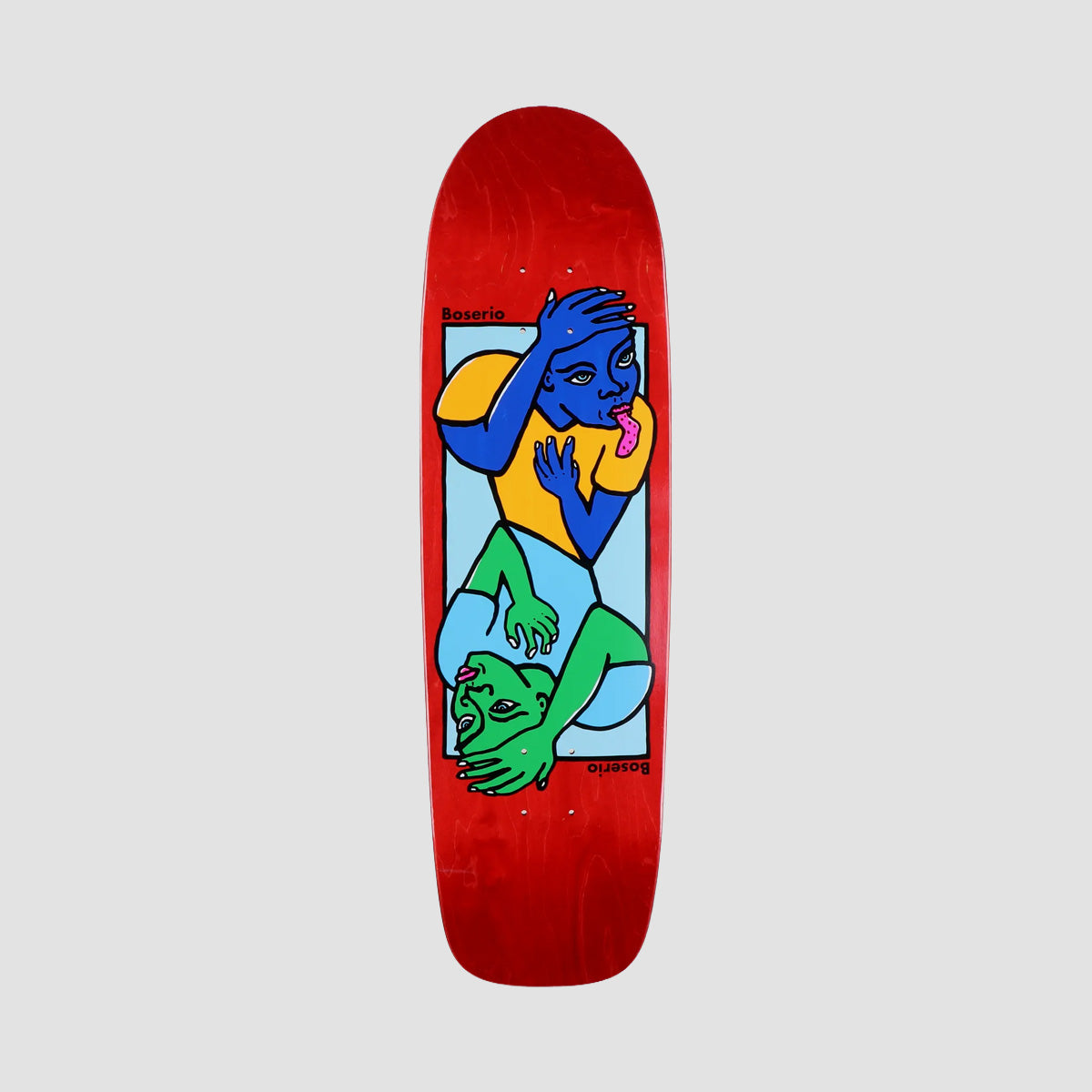 Polar Nick Boserio Double Head Surf Jr Skateboard Deck Various Stains - 8.75"