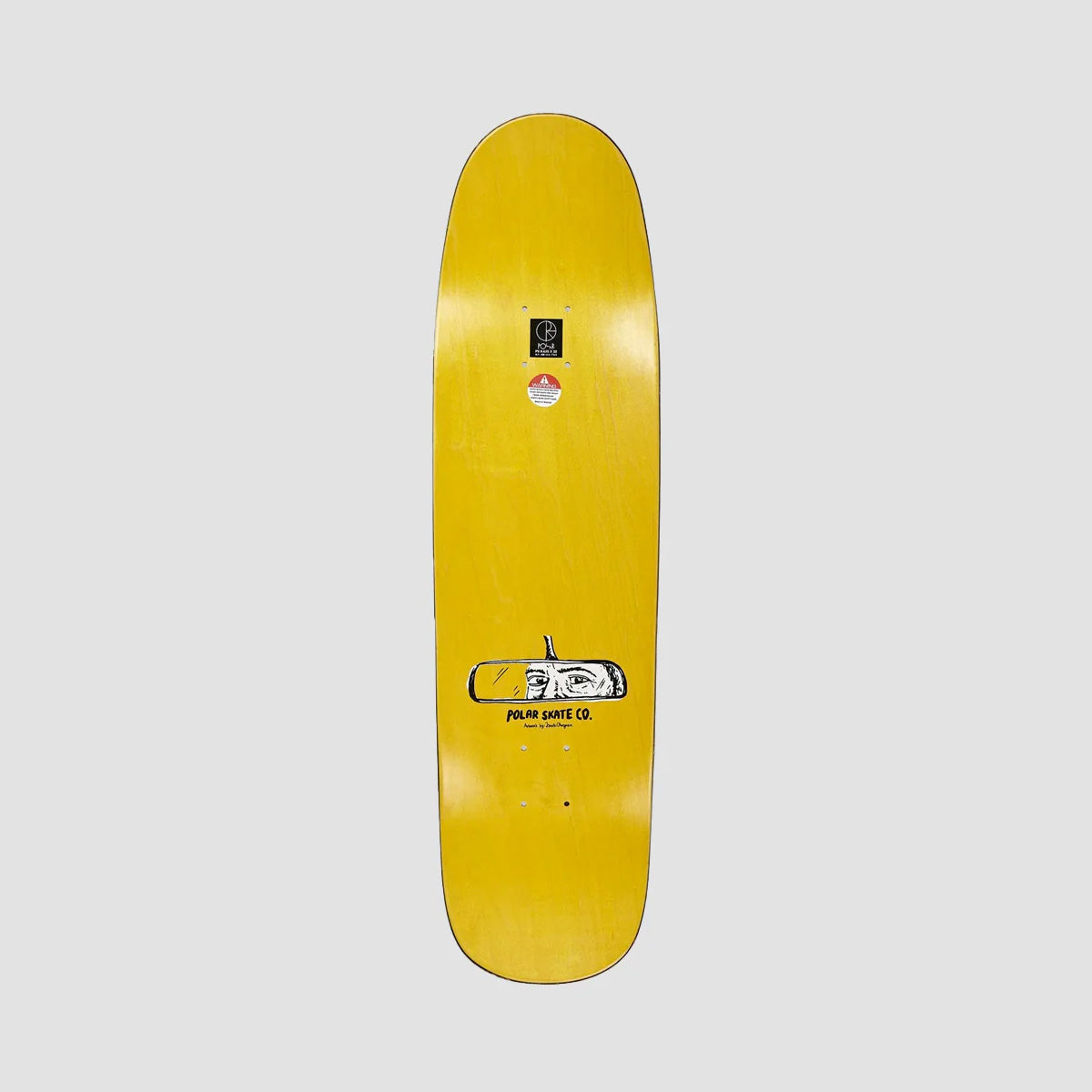 Polar Oskar Rozenberg Drivers License P9 Skateboard Deck Yellow - 8.625"