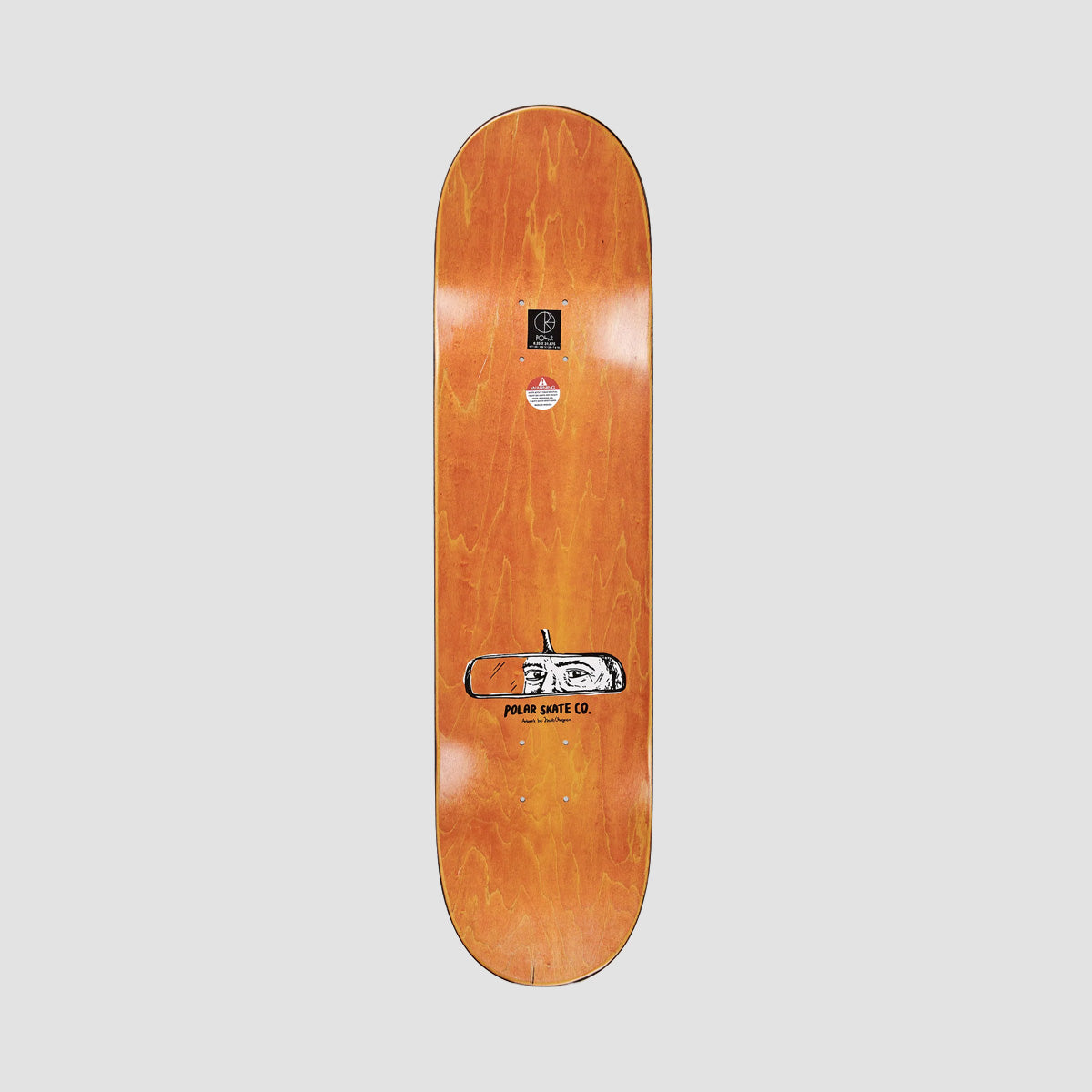 Polar Oskar Rozenberg Drivers License Skateboard Deck Grey - 7.875"