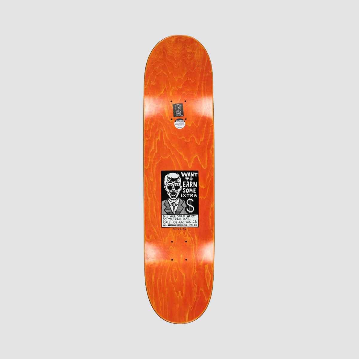 Polar Oskar Rozenberg Trust Skateboard Deck Various Stains - 8.25"