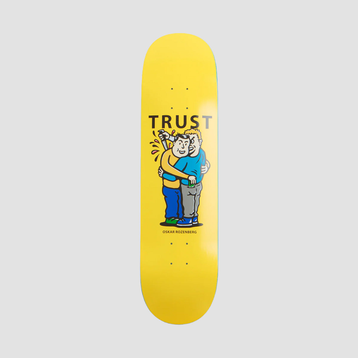 Polar Oskar Rozenberg Trust Skateboard Deck Yellow - 8.375"
