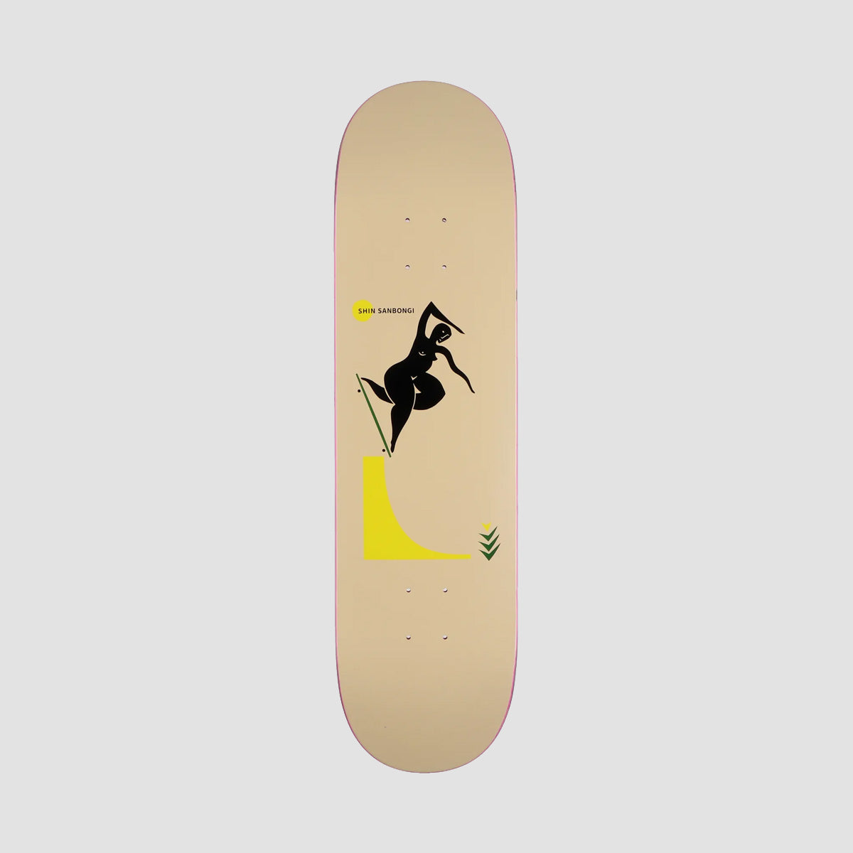 Polar Shin Sanbongi Backside Noseblunt Skateboard Deck Sand - 8"