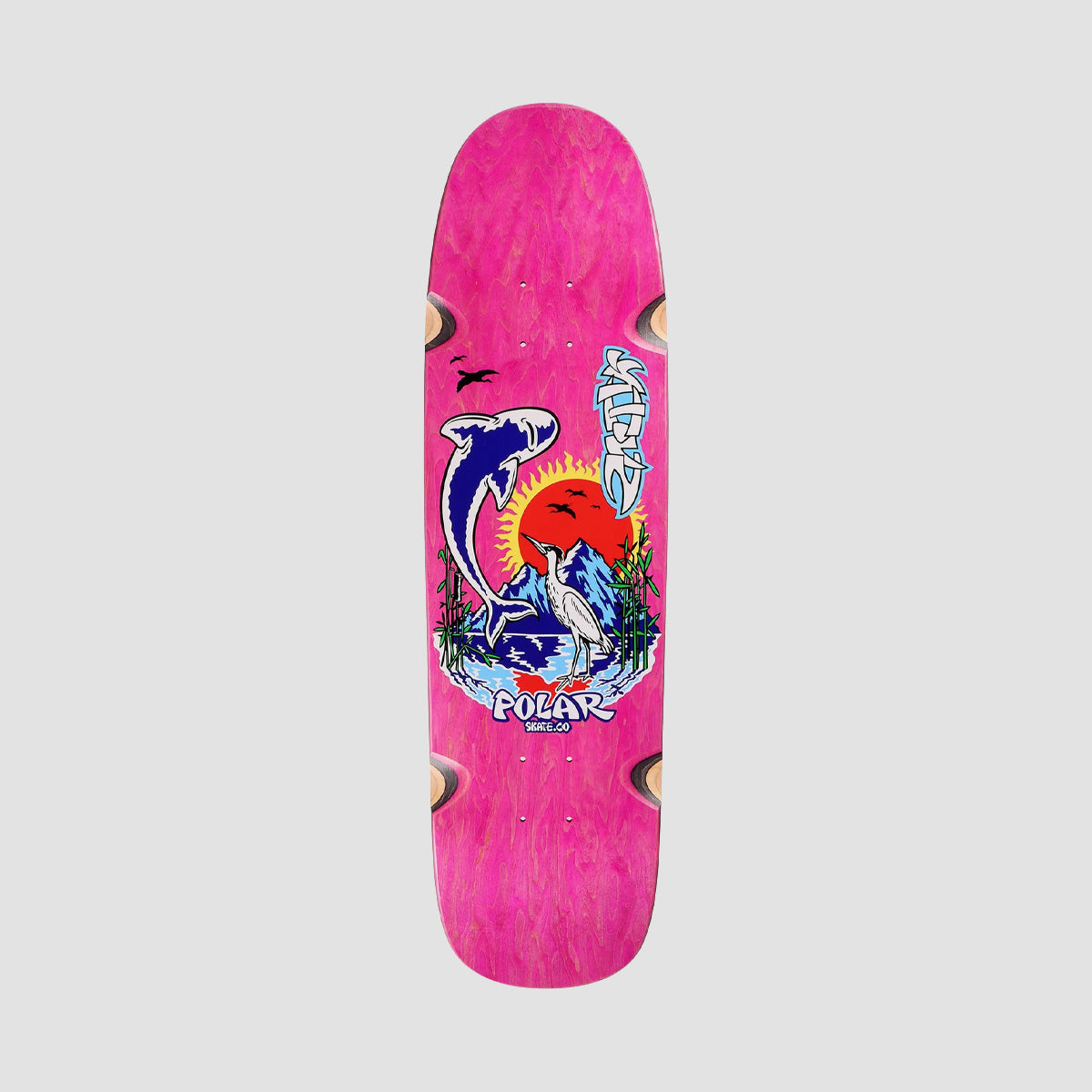 Polar Shin Sanbongi Mt Fuji WW P9 Skateboard Deck Various Stains - 8.625"