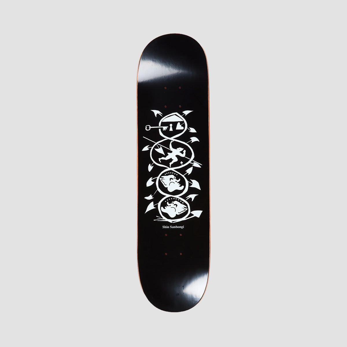 Polar Shin Sanbongi The Spiral Of Life Skateboard Deck Black - 8.25"
