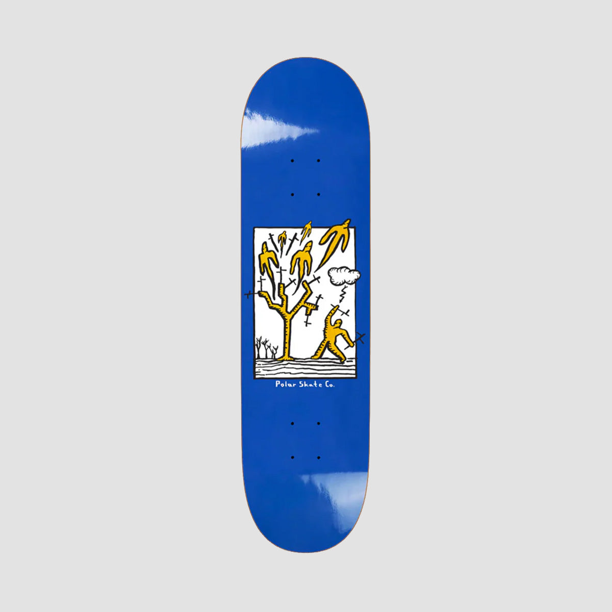 Polar Team Heaven Skateboard Deck Blue - 8.125"
