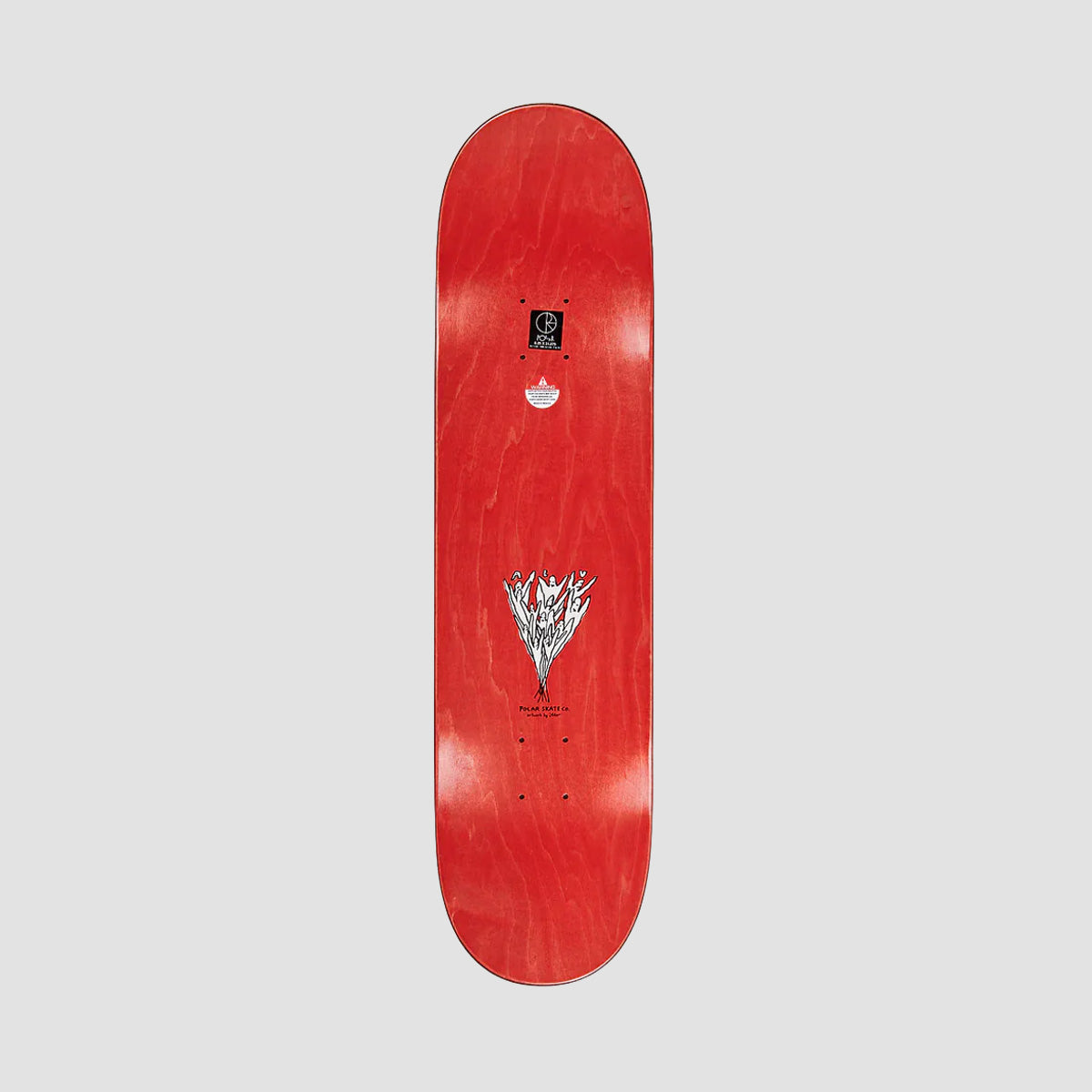 Polar Team Heaven Skateboard Deck White - 7.875"
