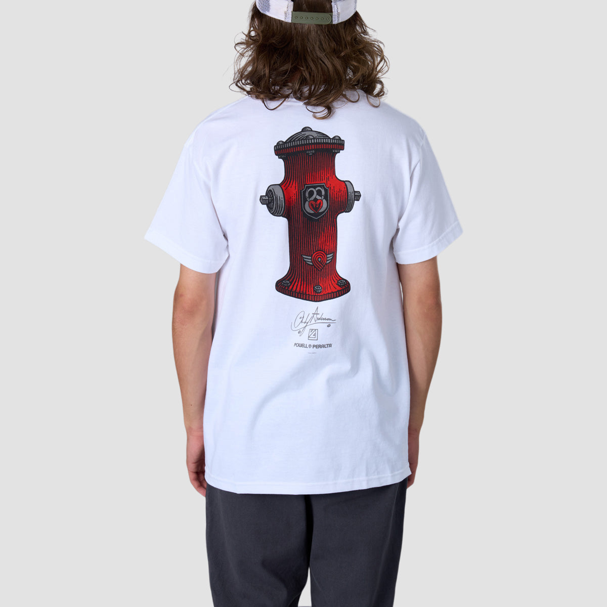 Powell Peralta Andy Anderson Hydrant 2 T-Shirt White