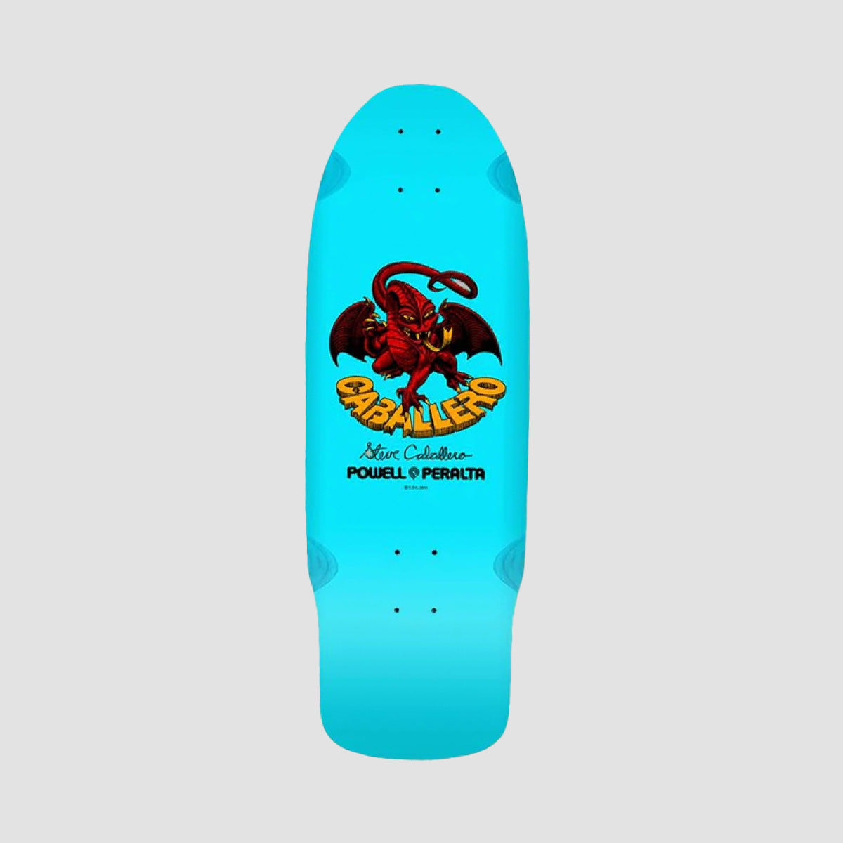 Powell Peralta Bones Brigade Series 15 Steve Caballero Skateboard Deck Light Blue - 10.09"
