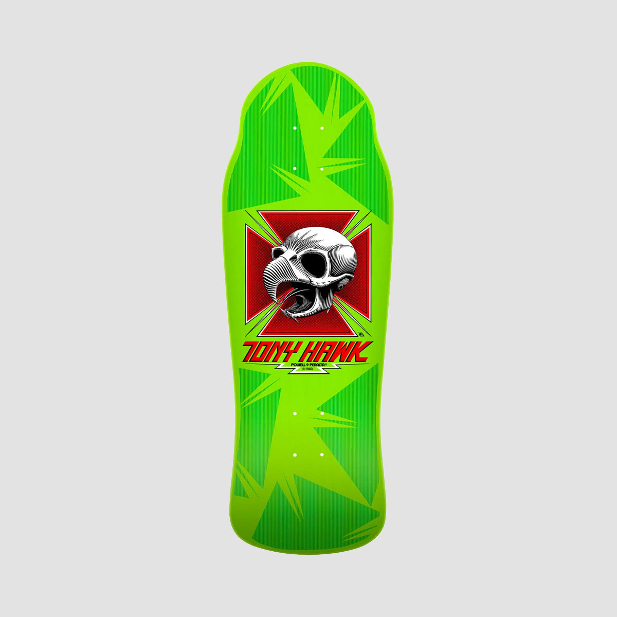 Powell Peralta Bones Brigade Series 15 Tony Hawk Skateboard Deck Lime - 10.38"
