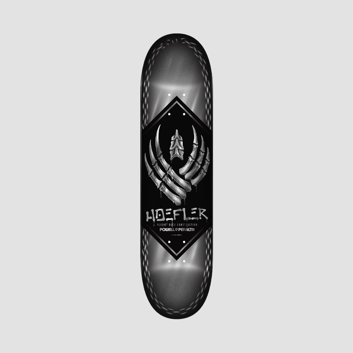 Powell Peralta Kelvin Hoefler Chains 247 Flight Skateboard Deck Silver Foil - 8.00 Inches