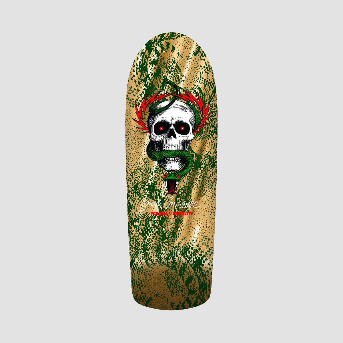 Powell Peralta Mike McGill Skull & Snake 160 Skateboard Deck Gold Foil - 10.00 Inches