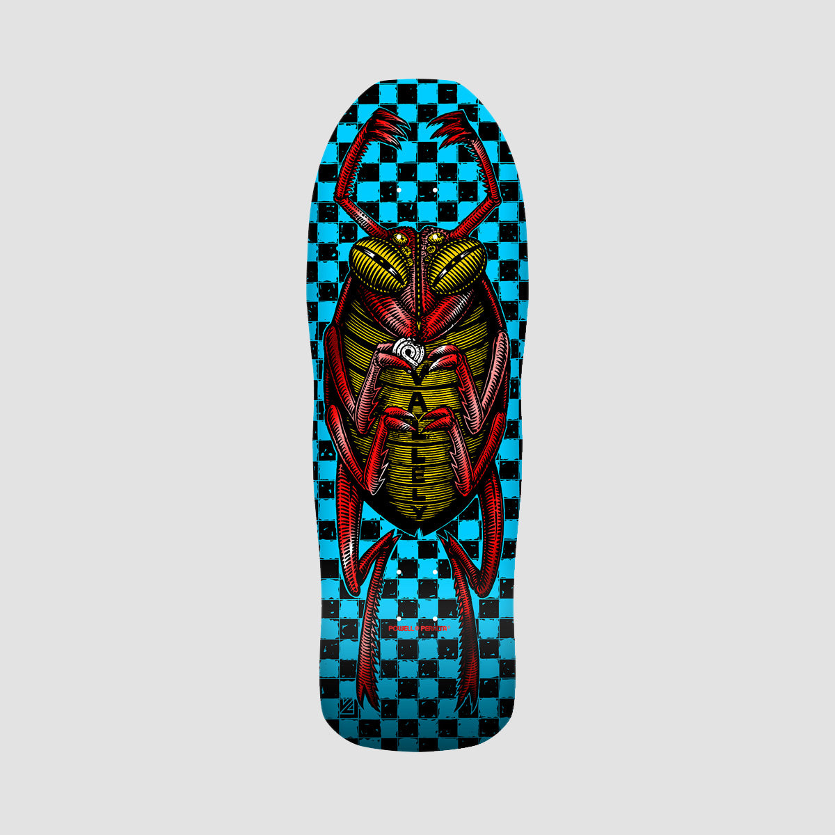 Powell Peralta Mike Vallely Bug Reissue 163 Skateboard Deck Blue/Red Foil - 10"