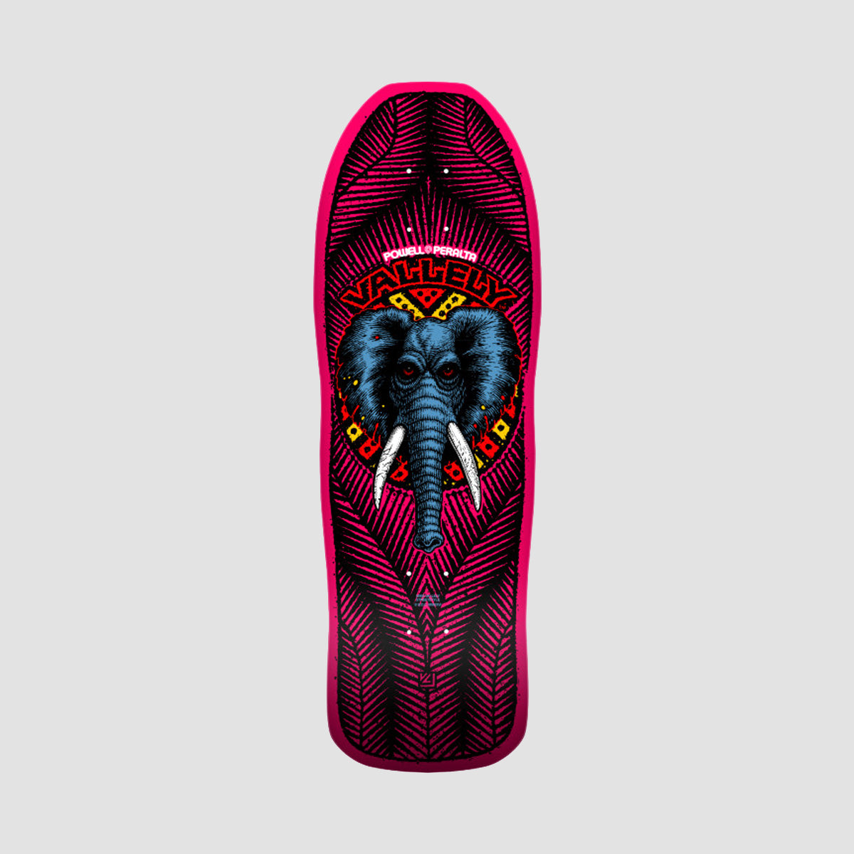 Powell Peralta Mike Vallely Elephant 163 Skateboard Deck Pink - 9.85"