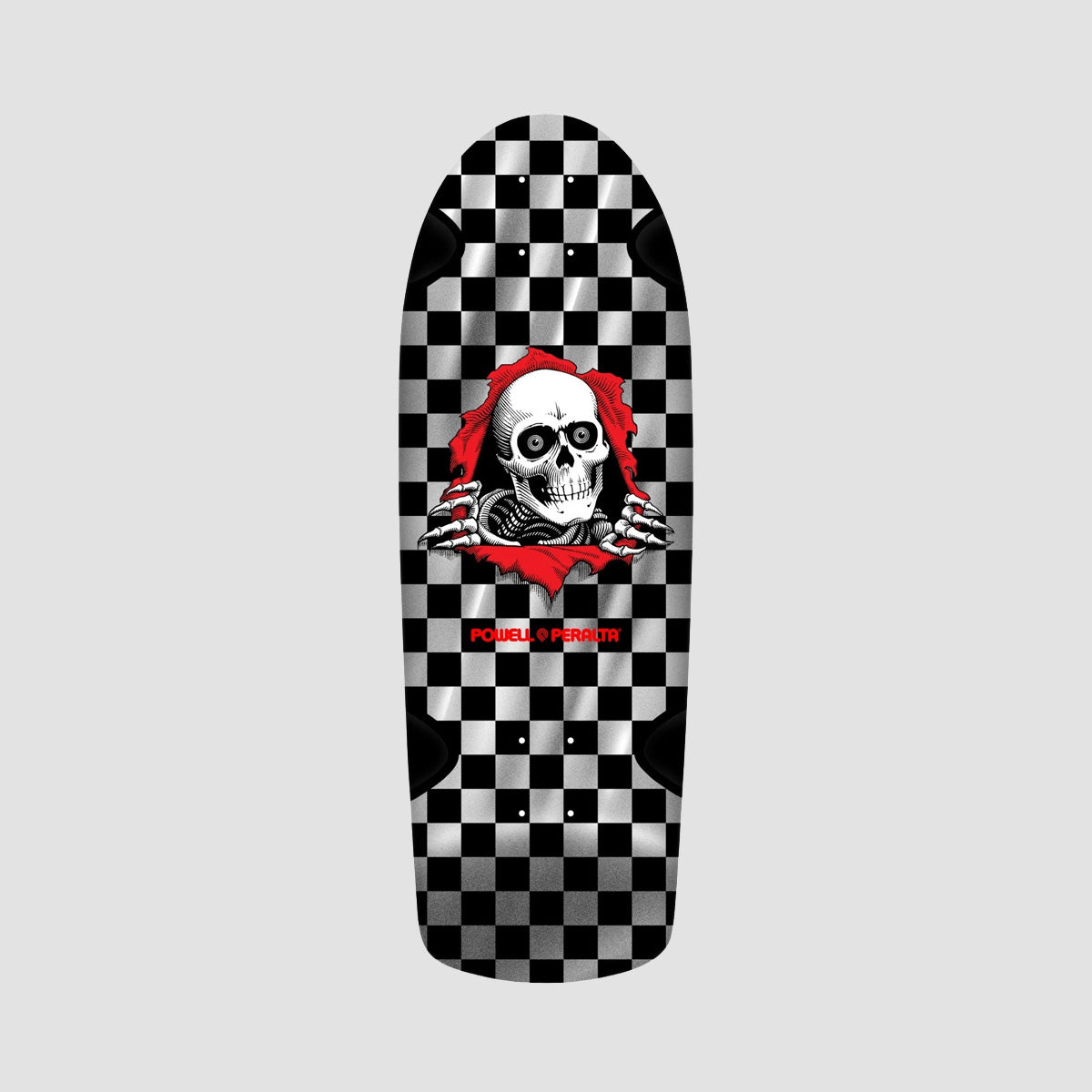 Powell Peralta OG Ripper Checker 265 Skateboard Deck Silver Foil Ink - 10"