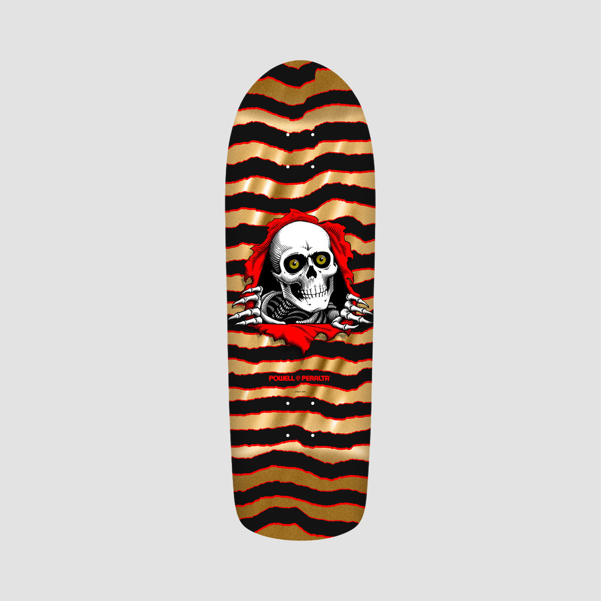 Powell Peralta Old School Ripper 144 Skateboard Deck Gold Foil - 9.89"