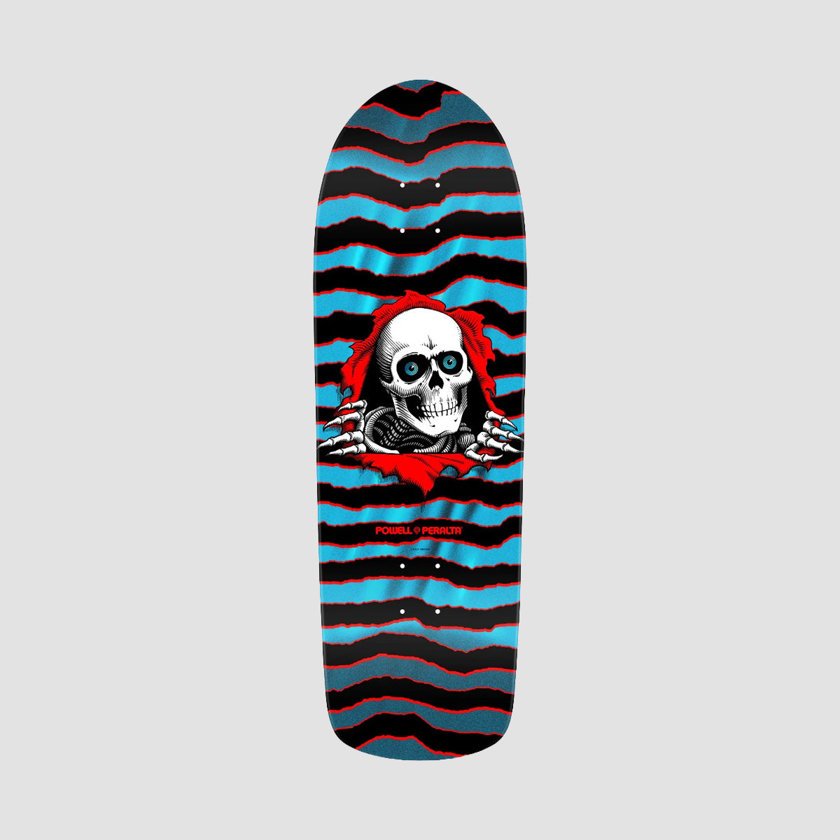 Powell Peralta Old School Ripper 144 Skateboard Deck Red/Blue Foil - 9.89"