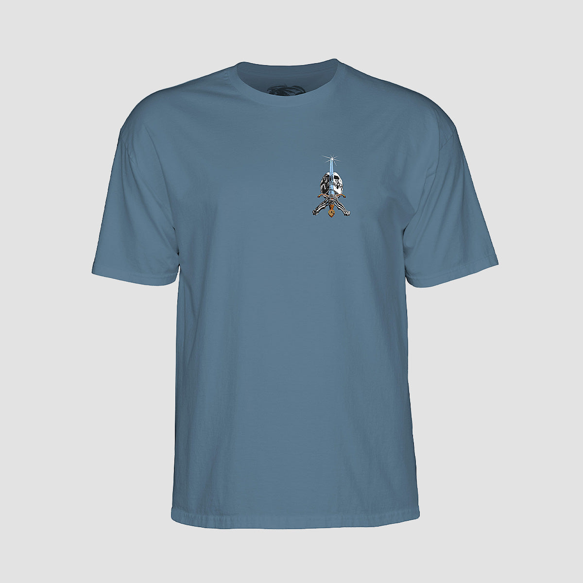 Powell Peralta Skull and Sword T-Shirt Indigo Blue