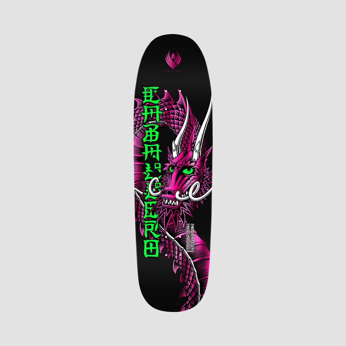 Powell Peralta Steve Caballero Ban This 06 192 FLIGHT Skateboard Deck Black/Pink Foil - 9.265"