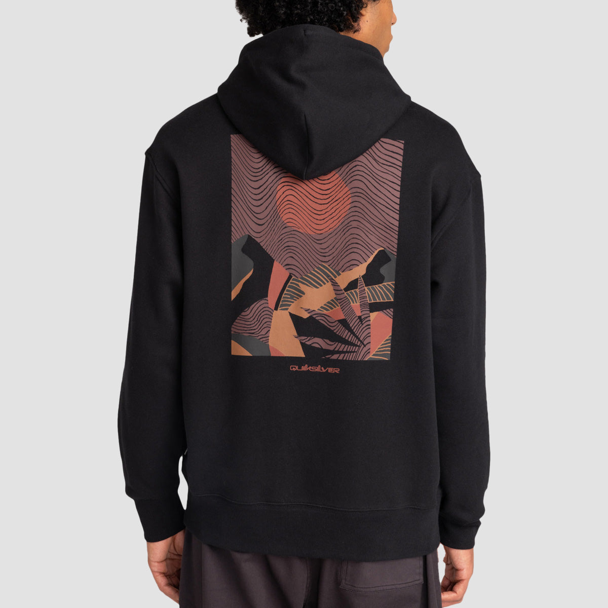 Quiksilver Abstract Nature Pullover Hoodie Black