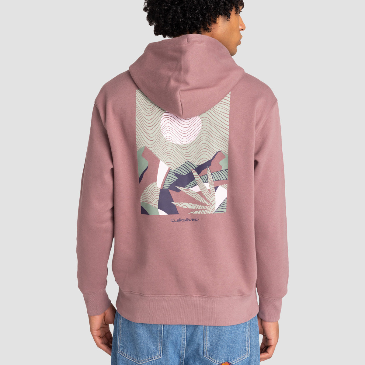 Quiksilver Abstract Nature Pullover Hoodie Grape Shake