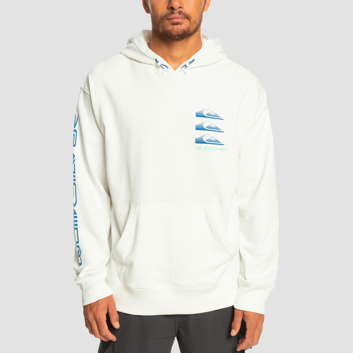 Quiksilver Atmospheric Force Pullover Hoodie Snow White
