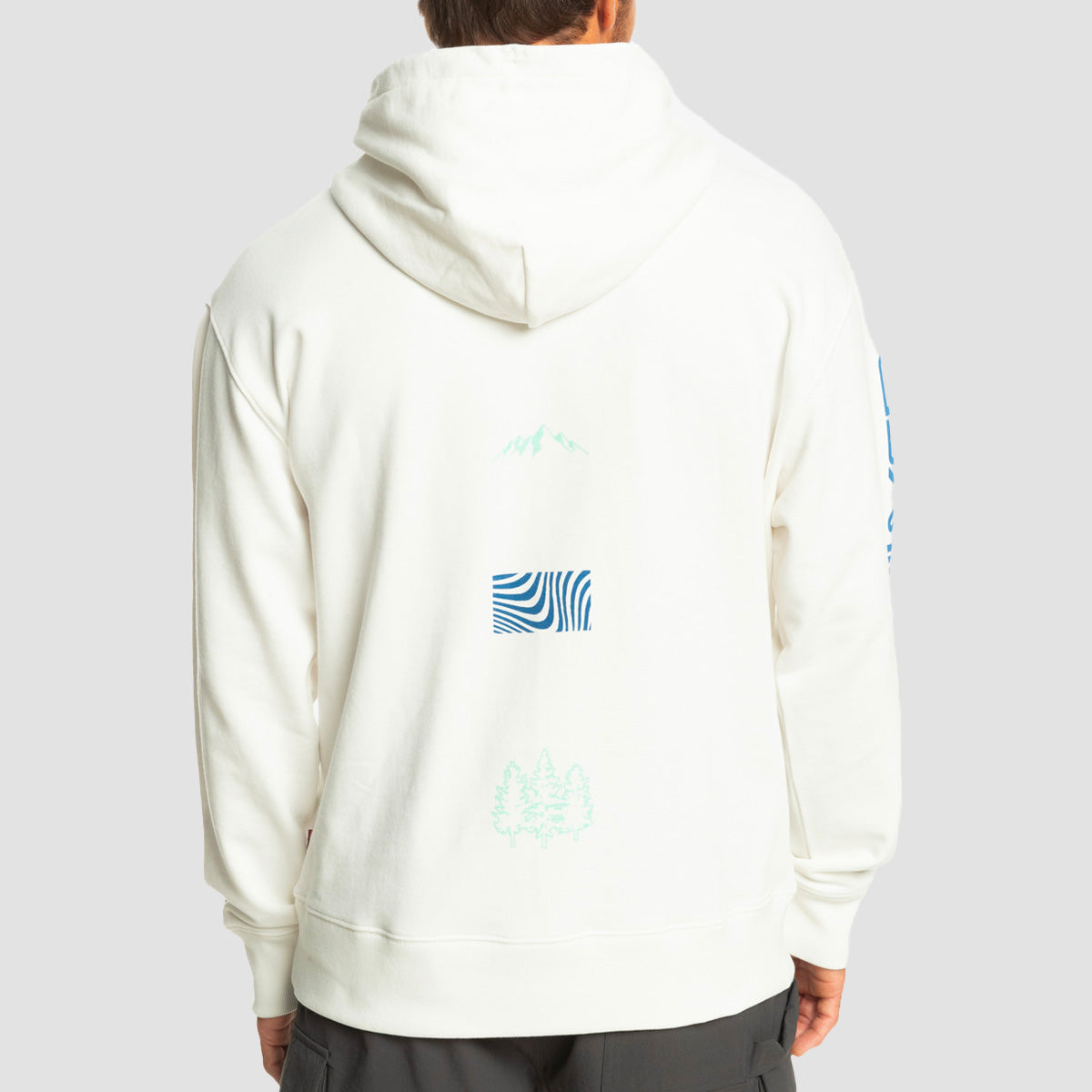 Quiksilver Atmospheric Force Pullover Hoodie Snow White