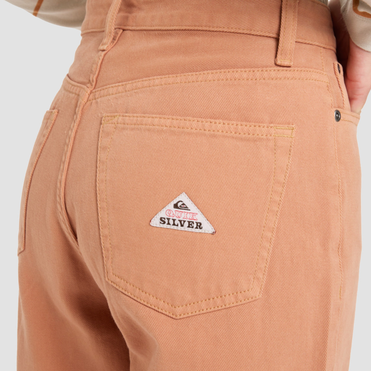 Quiksilver Baggy Carrot Color Trousers Almond - Womens