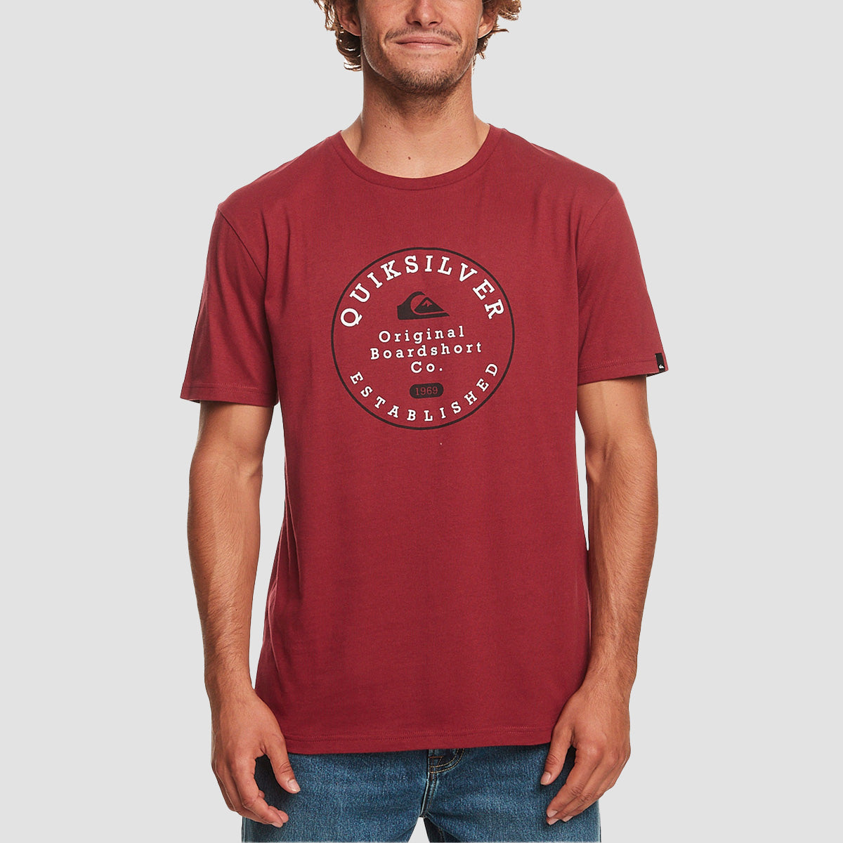 Quiksilver Circle Trim T-Shirt Tibetan Red