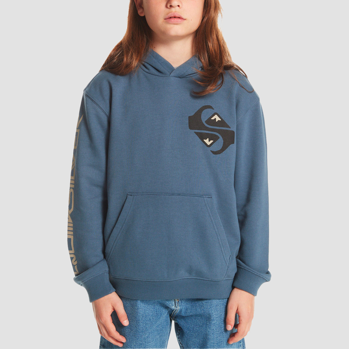 Quiksilver Colour Flow Pullover Hoodie Bering Sea - Kids