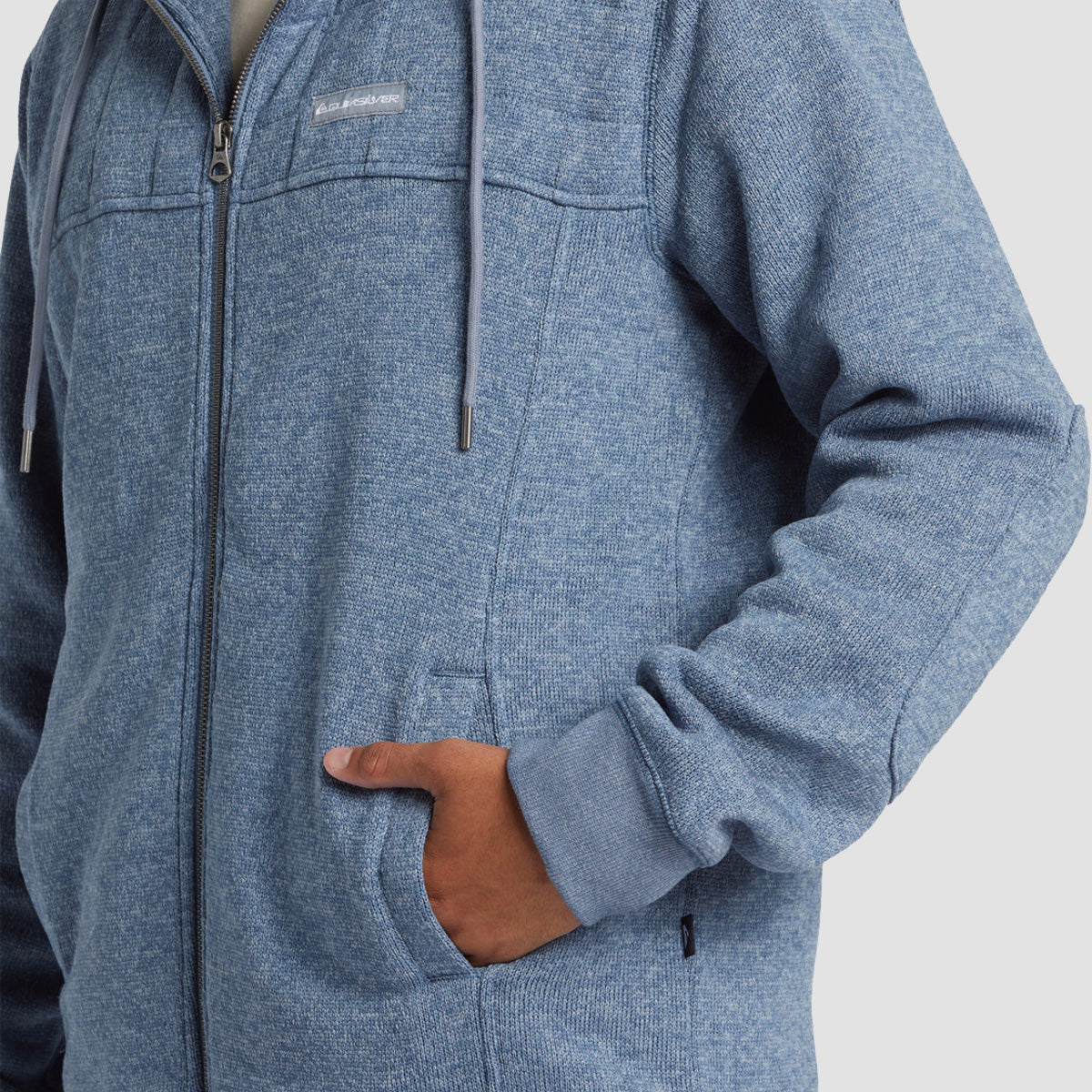 Quiksilver Cypress Keller Zip Hoodie Flint Stone Heather