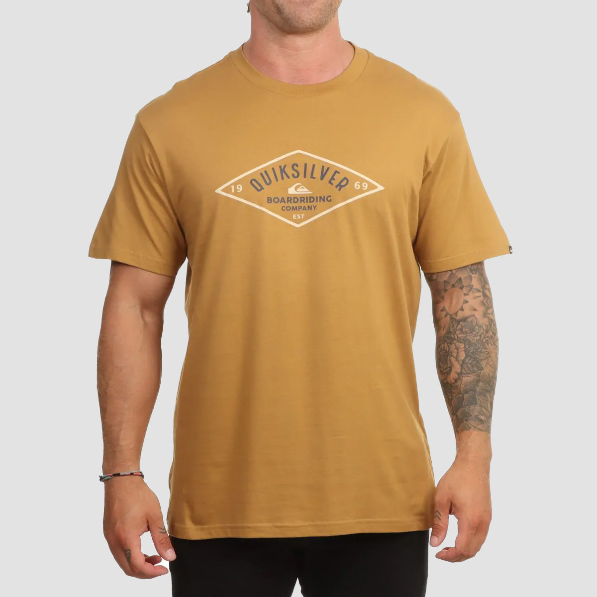 Quiksilver Diamond Logo T-Shirt Bone Brown