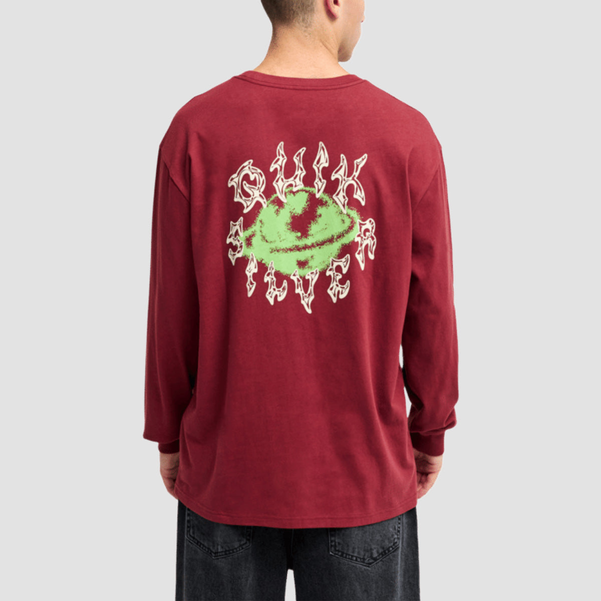 Quiksilver Earth Longsleeve T-Shirt Oxblood Red