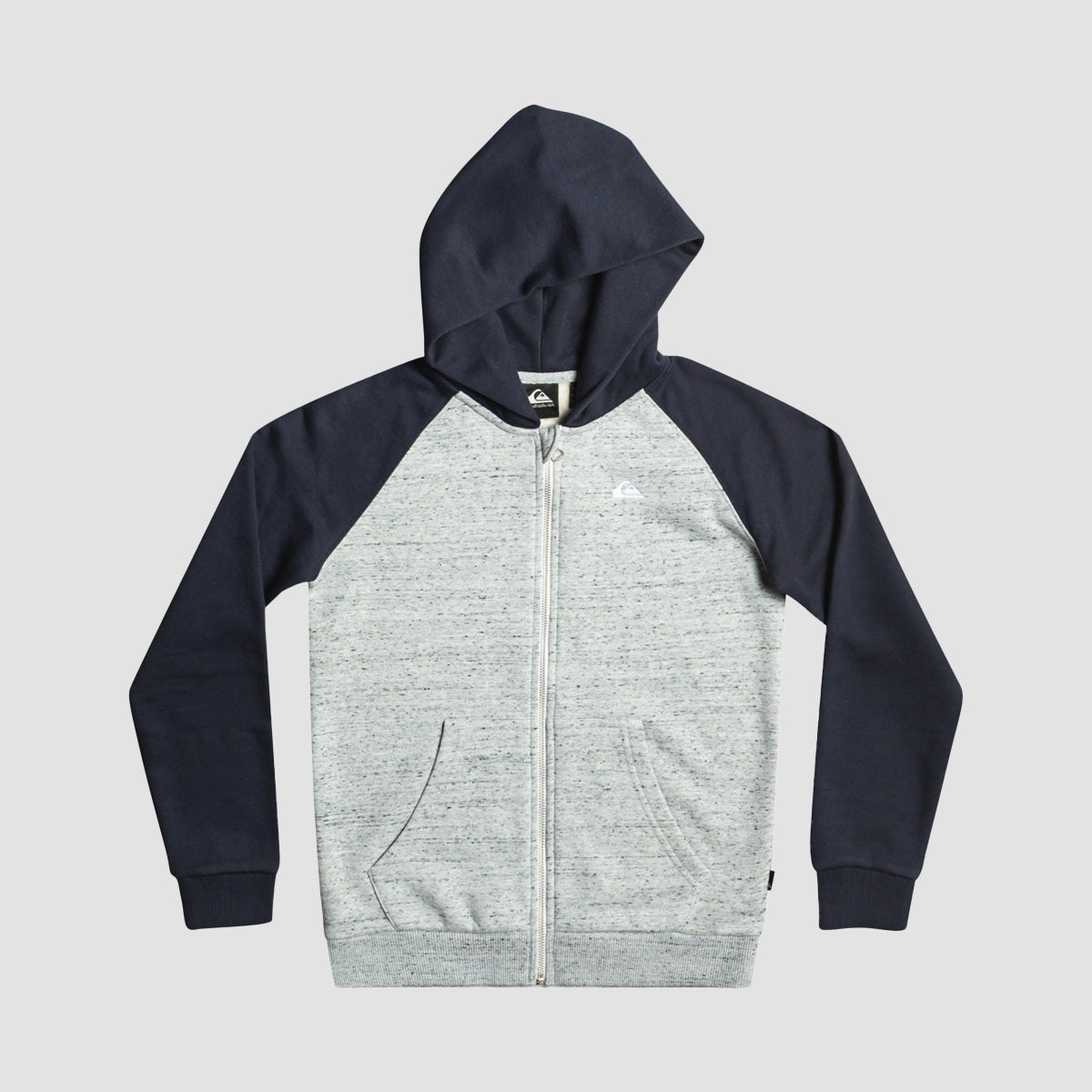 Quiksilver Easy Day Zip Hoodie Light Grey Heather - Kids