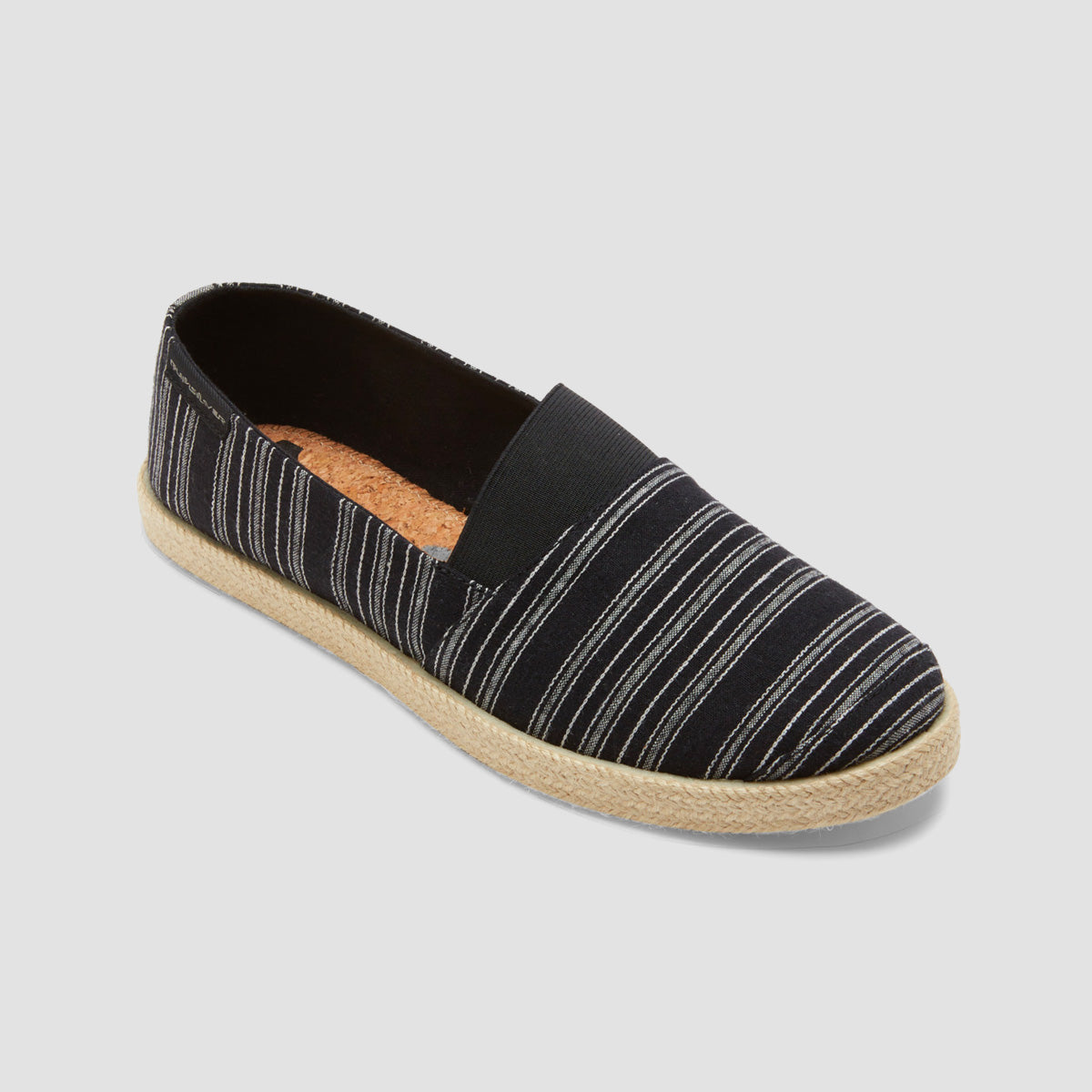 Quiksilver Espadrilled Slip-On Shoes - Black 1