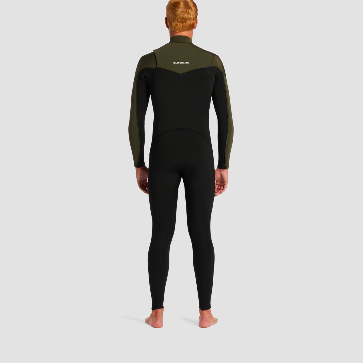 Quiksilver Everyday Sessions 4/3mm GBS Chest Zip Wetsuit Black/Thyme